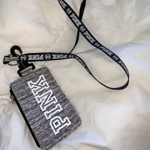 Pink Lanyard and ID Holder